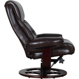 Arm Chairs & Recliners: Julio Faux Leather Premium Reclining Lounge Arm Chair w/ Ottoman Swivel Sofa