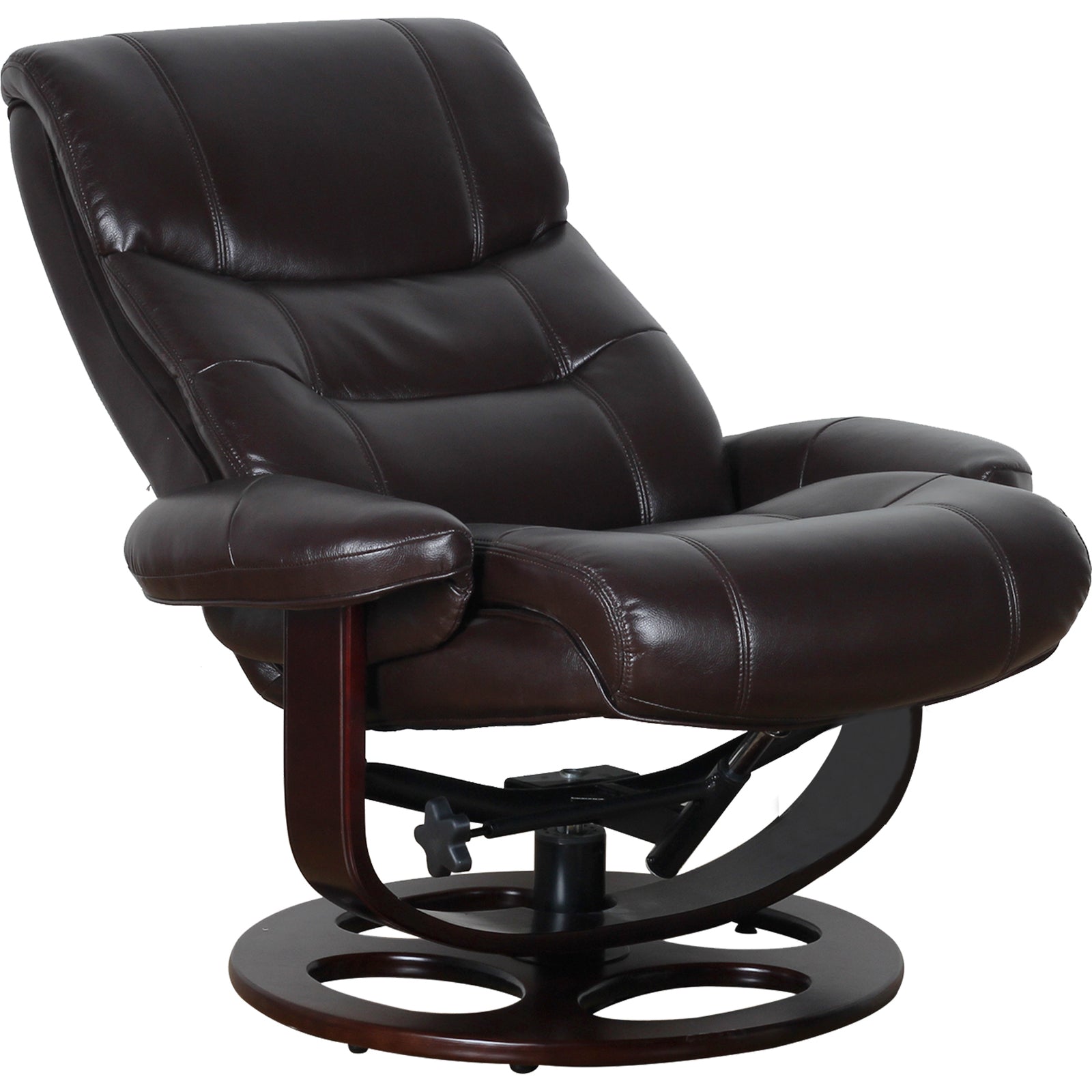 Arm Chairs & Recliners: Julio Faux Leather Premium Reclining Lounge Arm Chair w/ Ottoman Swivel Sofa