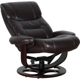 Arm Chairs & Recliners: Julio Faux Leather Premium Reclining Lounge Arm Chair w/ Ottoman Swivel Sofa