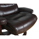 Arm Chairs & Recliners: Julio Faux Leather Premium Reclining Lounge Arm Chair w/ Ottoman Swivel Sofa