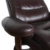 Arm Chairs & Recliners: Julio Faux Leather Premium Reclining Lounge Arm Chair w/ Ottoman Swivel Sofa
