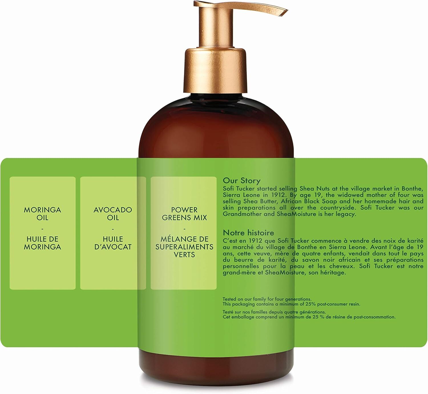 Shampoo & Conditioner: Shea Moisture Moringa & Avocado Power Greens Conditioner 384ml