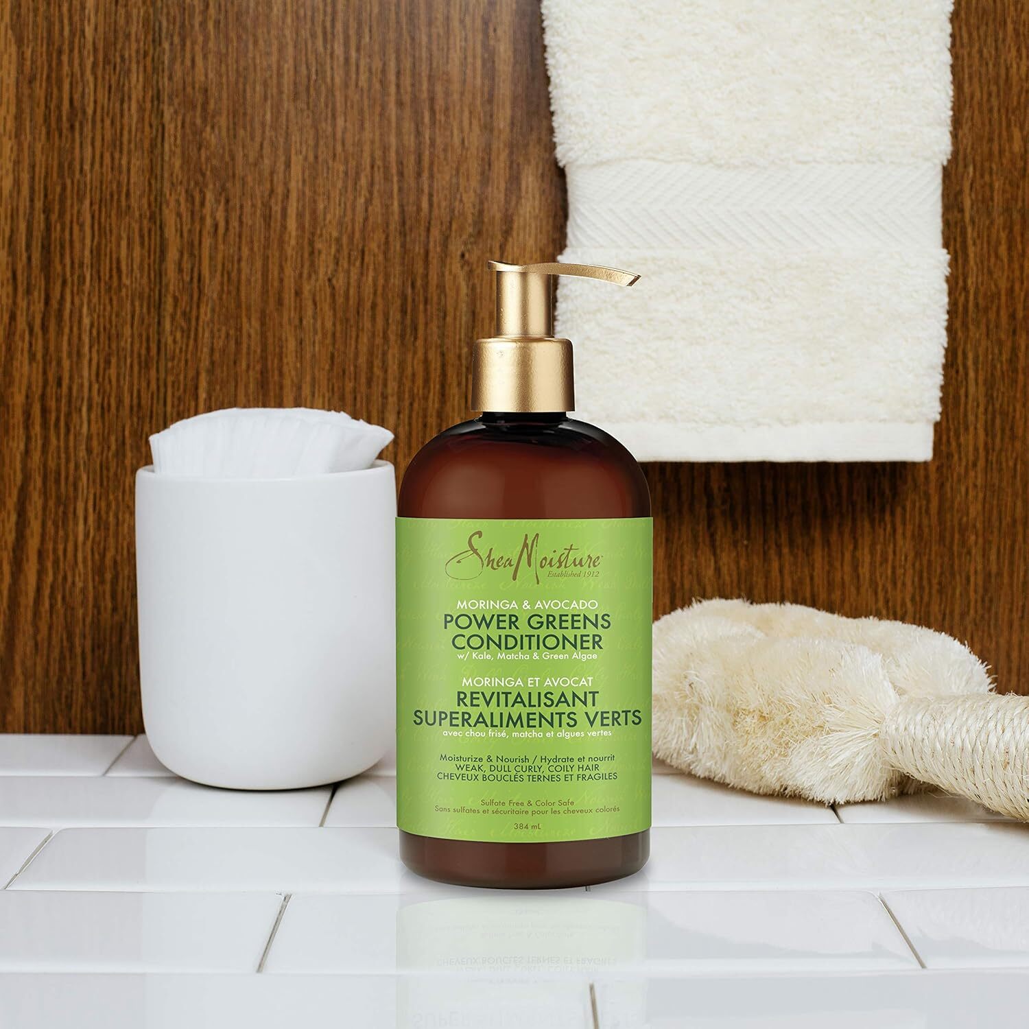 Shampoo & Conditioner: Shea Moisture Moringa & Avocado Power Greens Conditioner 384ml