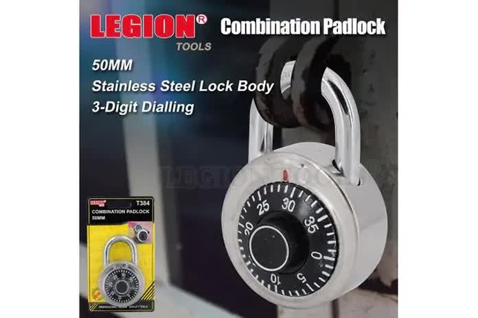Electronic Door Locks: Combination Padlock Lock - 50mm