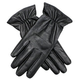 Womens Premium Kangaroo Leather Gloves 100% Wool Lined Winter Warm - Black - Small