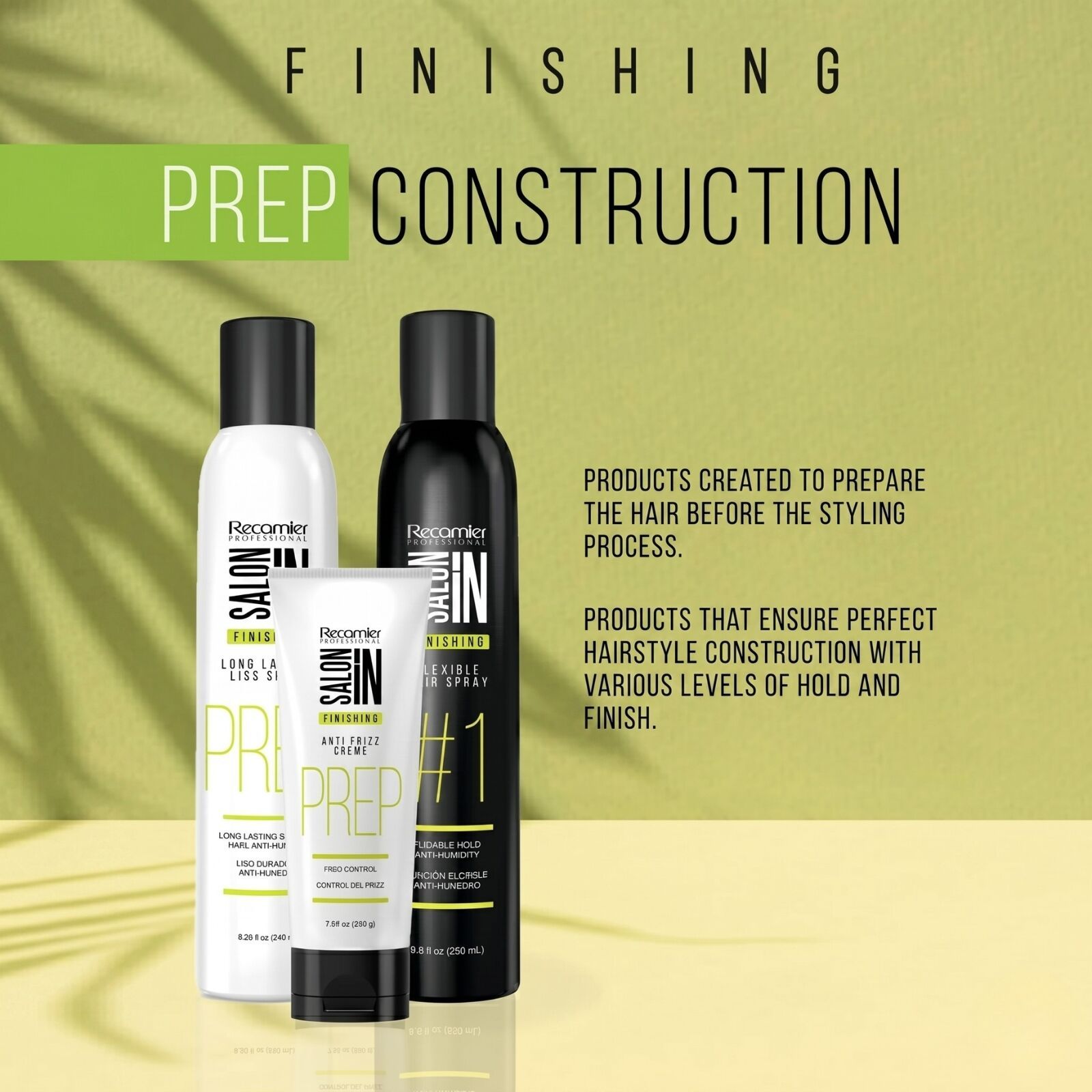 Recamier Professional In Finishing Anti Frizz Hair Cream PREP 7oz Serum - Crema