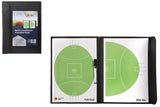 Soccer & Soccer Accessories: Marbig AFL Coach Board Pad Footy Football Full Oval & 50m Arc with Marker in All-Weather Case