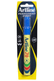 1x Artline 70 Permanent Marker 1.5mm Bullet Nib - Blue