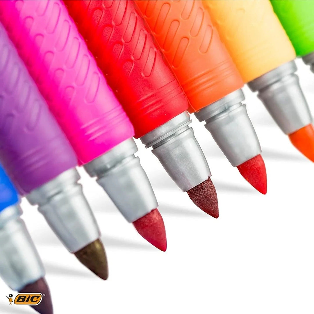 Pens & Pencils: BiC Intensity Permanent Markers - 1 Pack of 12 - Assorted Colours