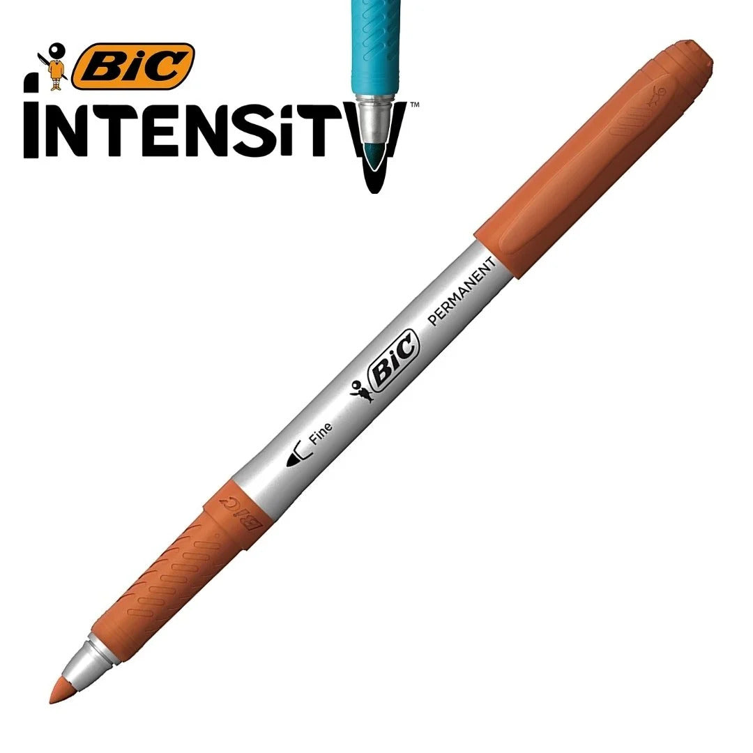 Pens & Pencils: BiC Intensity Permanent Markers - 1 Pack of 12 - Assorted Colours