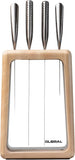 Kitchen Knives: Global Hashira 5-Piece Japanese Knife Block Set Maple Stainless Steel - Made in Japan
