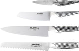 Kitchen Knives: Global Hashira 5-Piece Japanese Knife Block Set Maple Stainless Steel - Made in Japan