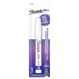 6x Sharpie Oil-Based Paint Markers in White Medium Point