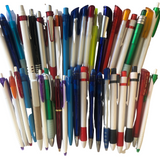 Pens & Pencils: 50x Ball Point Pen Gift School Office Business Ballpoint - ASSORTED BULK PACK