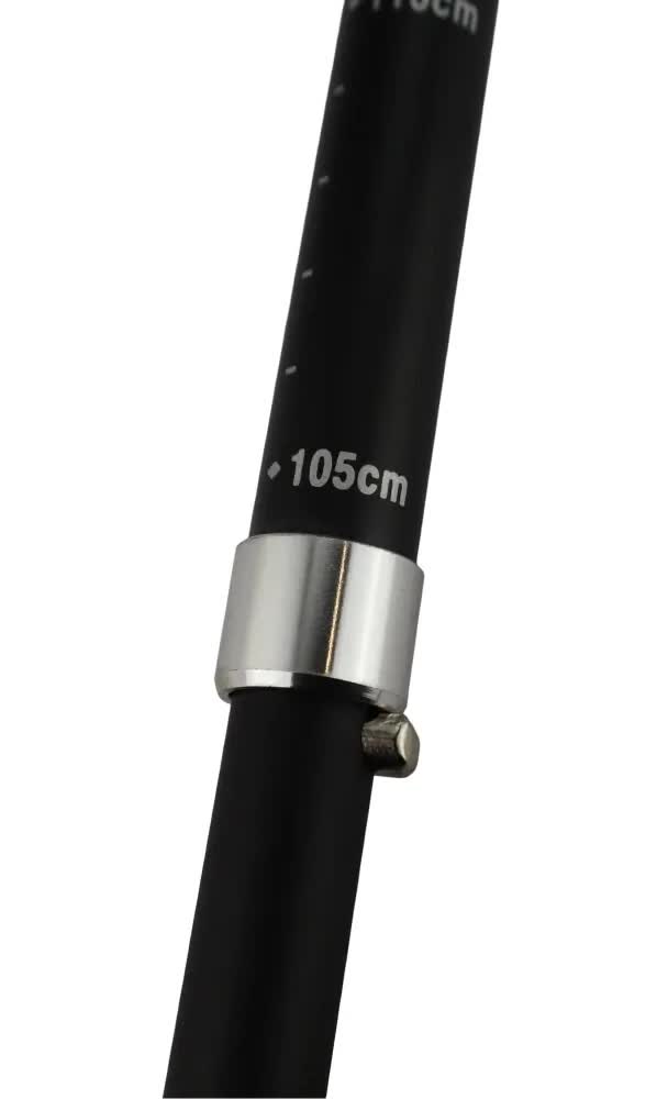 Supports & Braces: 2x Telescopic Adjustable Hiking Pole Folding Walking Stick Adjustable Trekking 105cm - 125cm