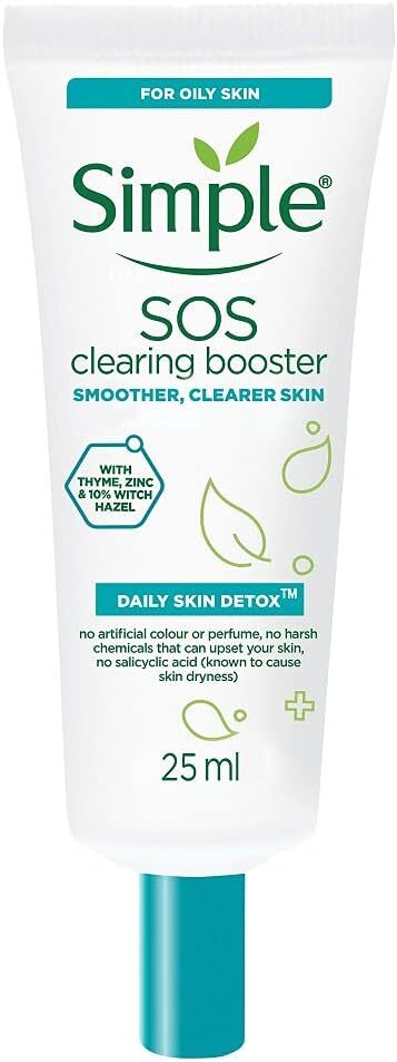Facial Lotions & Moisturisers: Simple 25ml SOS Clearing Booster Long Lasting Shine & Blemish Control