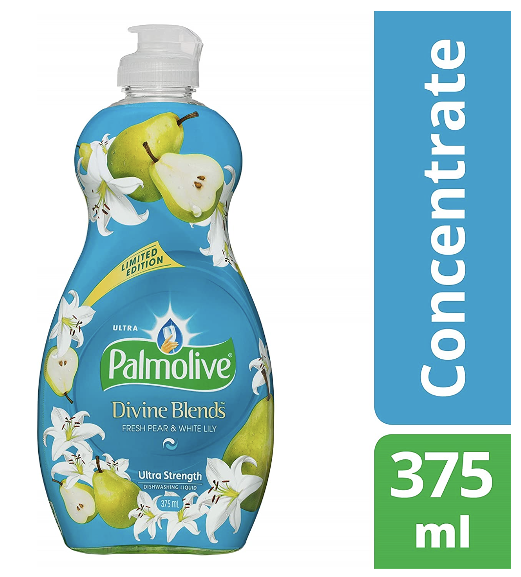 Laundry Cleaning Supplies: Palmolive Dishwashing Liquid Ultra Divine Blends 375ml - Fresh Pear & White Lily