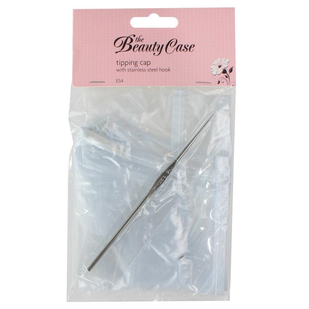 Hair Colouring: The Beauty Case Tipping Cap with Stainless Steel Hook Hair Colouring Dye Frosting