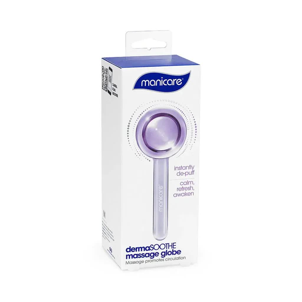 Massagers: Manicare DermaSOOTHE Massage Globe  Calm Redness & Relieve Puffiness | Hot & Cold Compress Skincare Tool