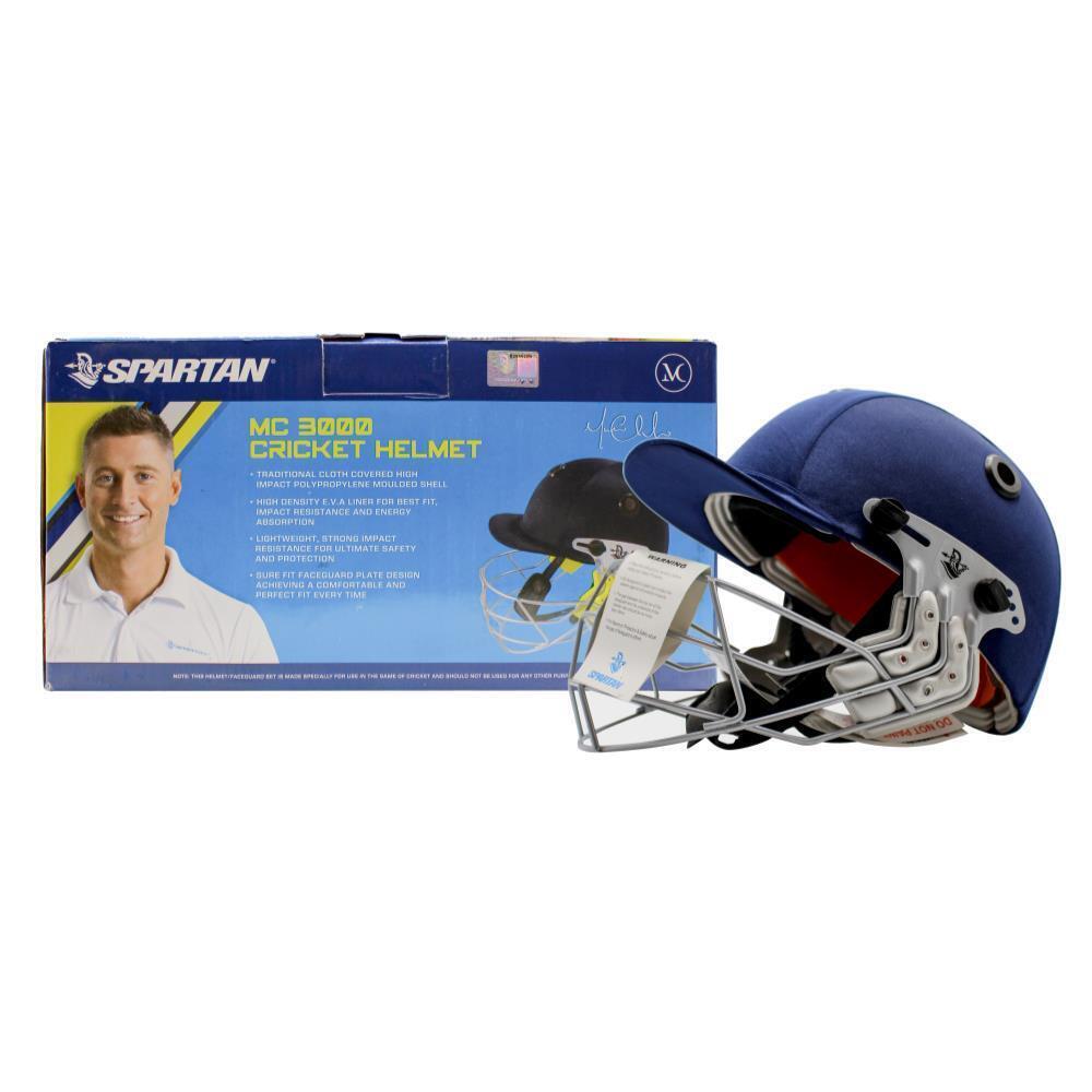 Spartan MC 3000 Cricket Helmet - Medium Size - Navy - Kids/Adults (57-58cm Head)