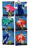 Activity Toys: Push Bubble Pop It Fidget Keyring Squeeze Toy Sensory Silicone Stress Reliever