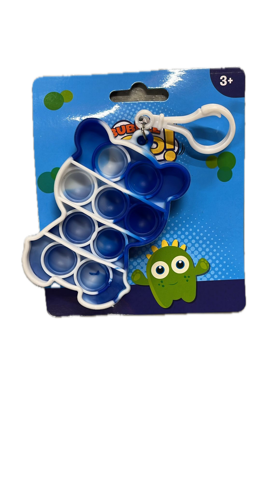 Activity Toys: Push Bubble Pop It Fidget Keyring Squeeze Toy Sensory Silicone Stress Reliever