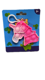 Activity Toys: Push Bubble Pop It Fidget Keyring Squeeze Toy Sensory Silicone Stress Reliever
