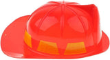 Costumes & Accessories: KIDS FIREMAN HAT Firemans Helmet Costume Dress Up Party Red Plastic Halloween Cap