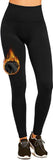 Women's Socks & Hosiery: Womens Fuzzy Thermal Fur Lined High Waist Leggings Pants Thermals Warm 320g