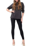 Women's Socks & Hosiery: Womens Fuzzy Thermal Fur Lined High Waist Leggings Pants Thermals Warm 320g