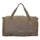 Men's Accessories: FIB 52cm Canvas Travel Duffle Bag Casual Duffel - Khaki