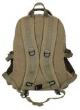 FIB Washed Canvas Backpack Bag in Khaki