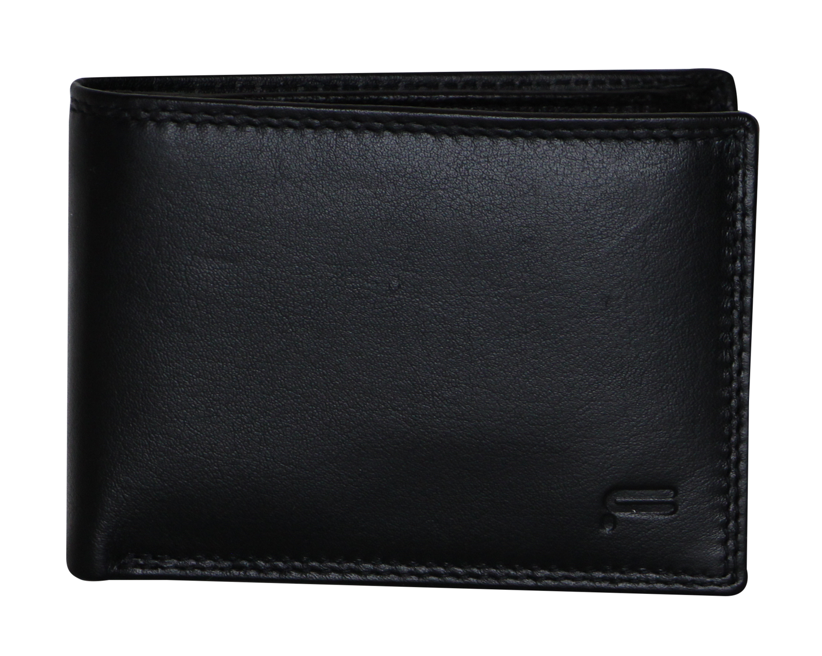 Men's Accessories: Futura Futura Mens Harrison RFID Genuine Leather Wallet - Black