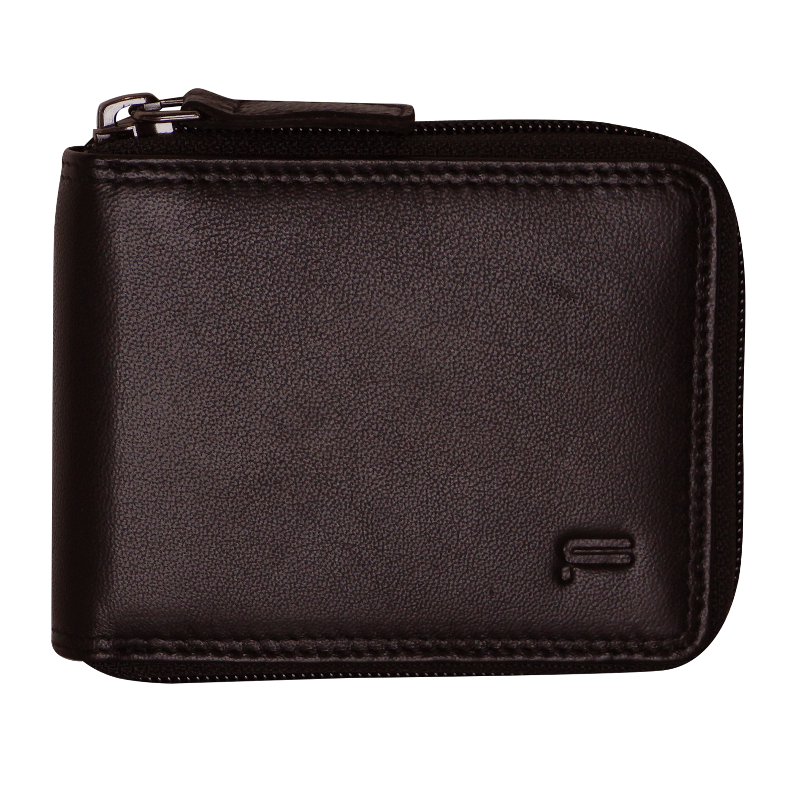 Men's Accessories: Futura Mens RFID Protected Genuine Leather Wallet Zip Around - Brown