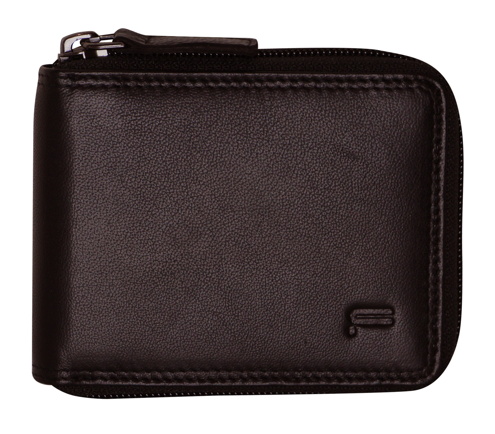 Men's Accessories: Futura Mens RFID Protected Genuine Leather Wallet Zip Around - Brown
