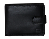 Men's Accessories: Futura Mens RFID Leather Fold Over Wallet - Black