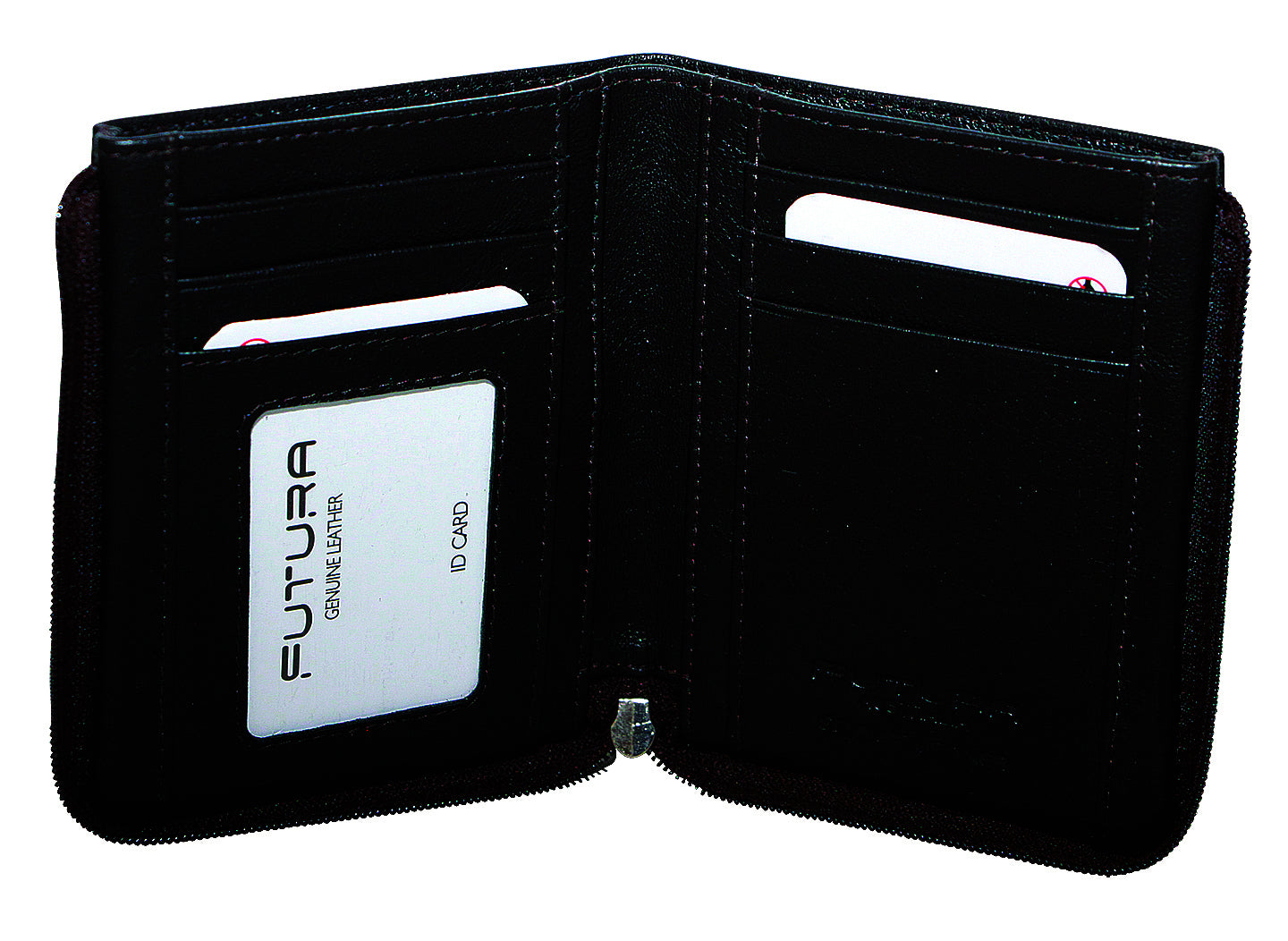 Men's Accessories: Futura RFID Leather Zip Around Wallet - Black
