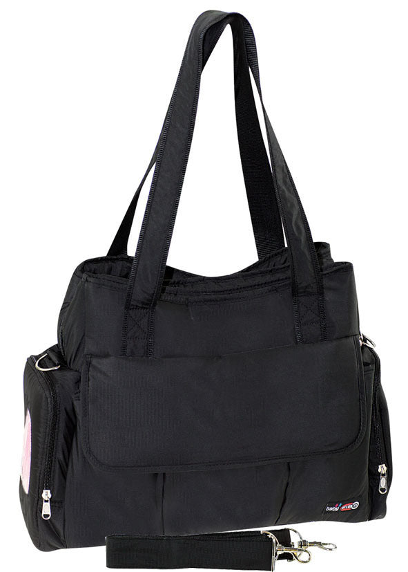 Baby Health & Grooming Kits: FIB Baby Nappy Bag Diaper Maternity Milk Mummy Changing Travel Tote - Black