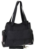 Baby Health & Grooming Kits: FIB Baby Nappy Bag Diaper Maternity Milk Mummy Changing Travel Tote - Black