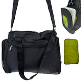 Baby Health & Grooming Kits: FIB Baby Nappy Bag Diaper Maternity Milk Mummy Changing Travel Tote - Black