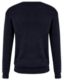 Mens Advatex Varesa Wool Pullover Jumper Cardigan - Navy - 3XL