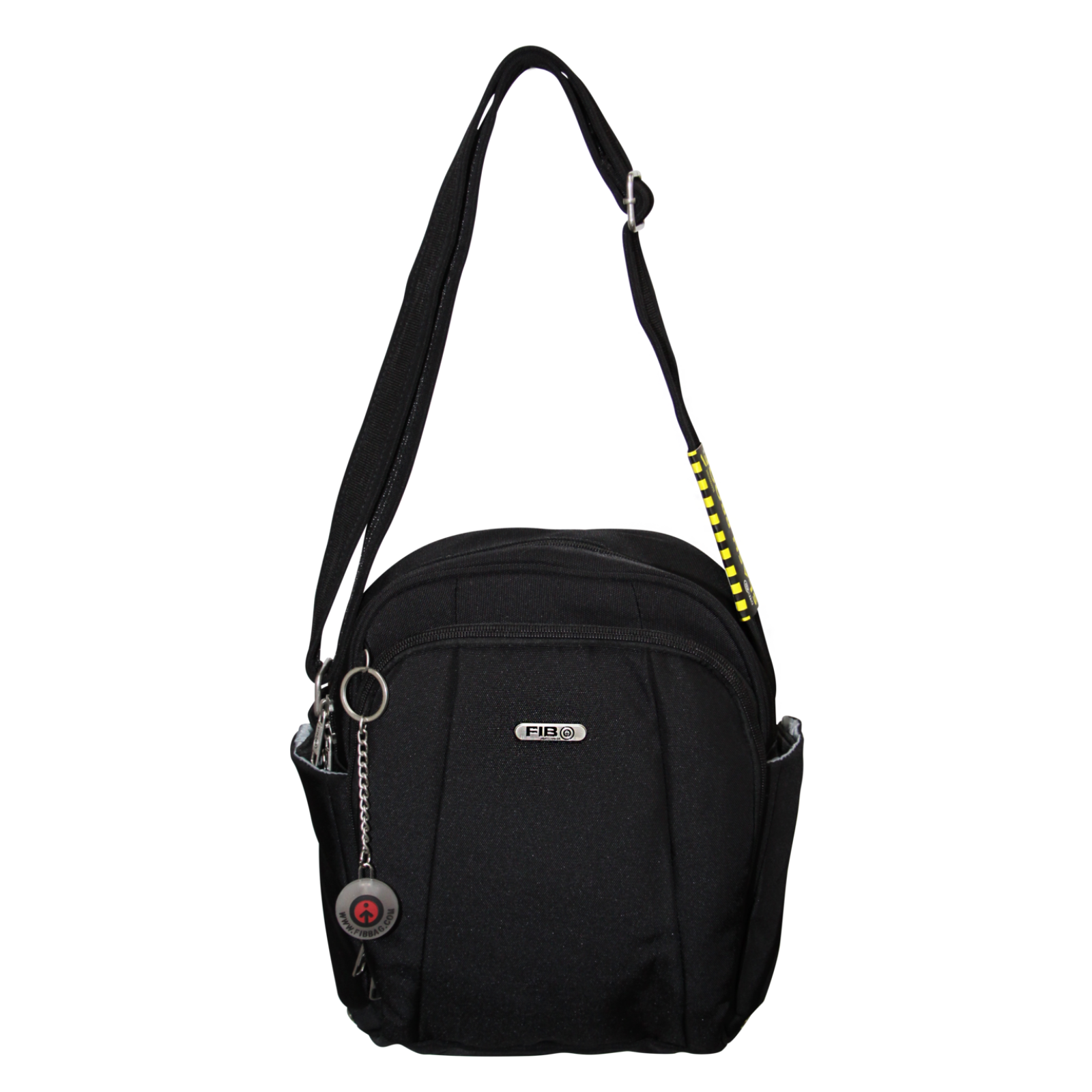 Men's Accessories: FIB Mens Tablet Crossover Bag Shoulder Strap Travel Wallet - Black