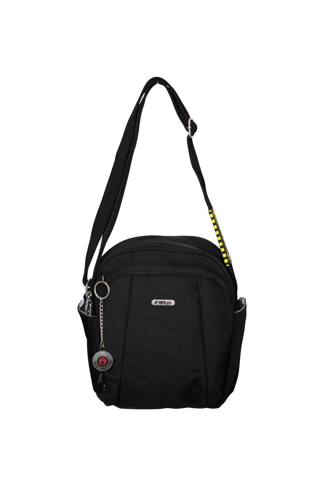 Men's Accessories: FIB Mens Tablet Crossover Bag Shoulder Strap Travel Wallet - Black