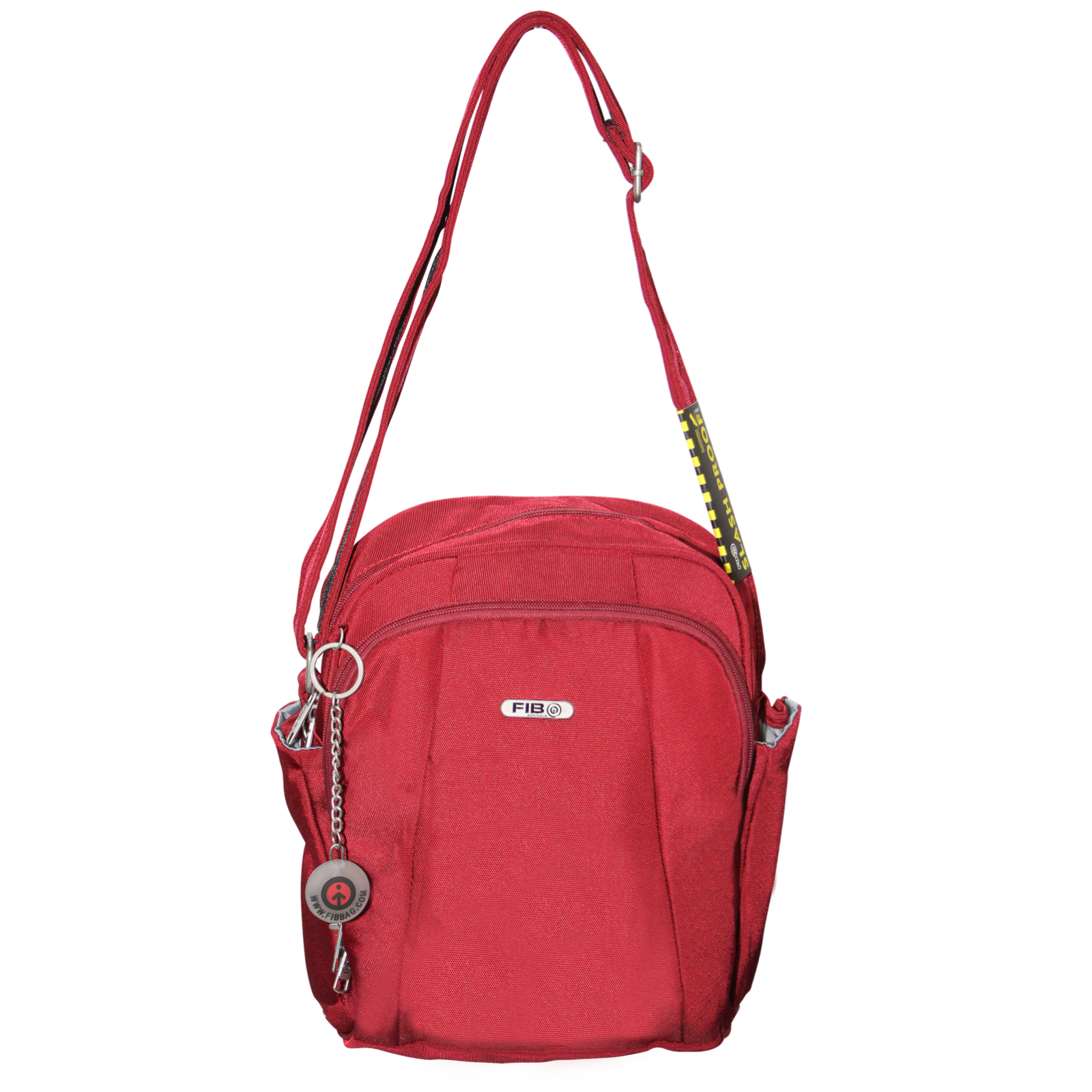 Men's Accessories: FIB Mens Tablet Crossover Bag Shoulder Strap Crossbody Satchel Travel - Burgundy