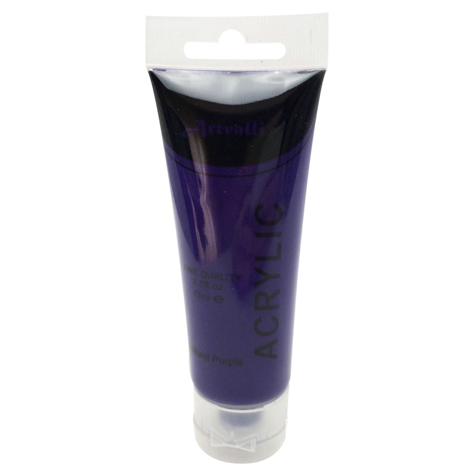 Acrylic Paint 75ml Tube Water Based Non Toxic Artist Craft - Brilliant Purple