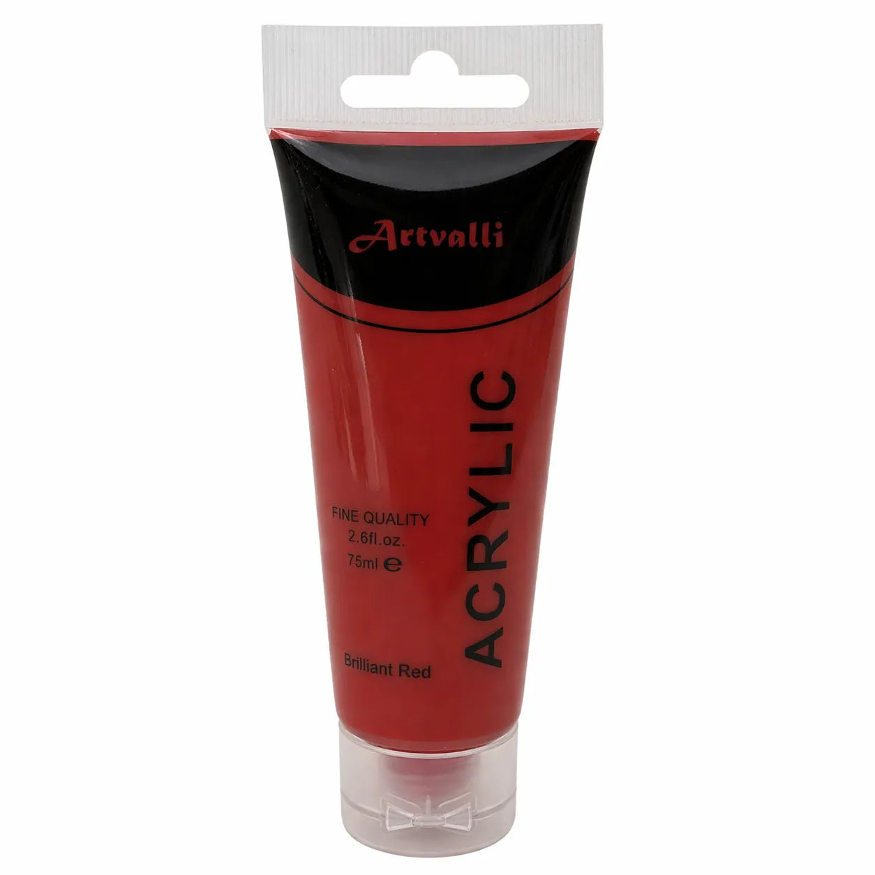 Acrylic Paint 75ml Tube Water Based Non Toxic Artist Craft - Brilliant Red