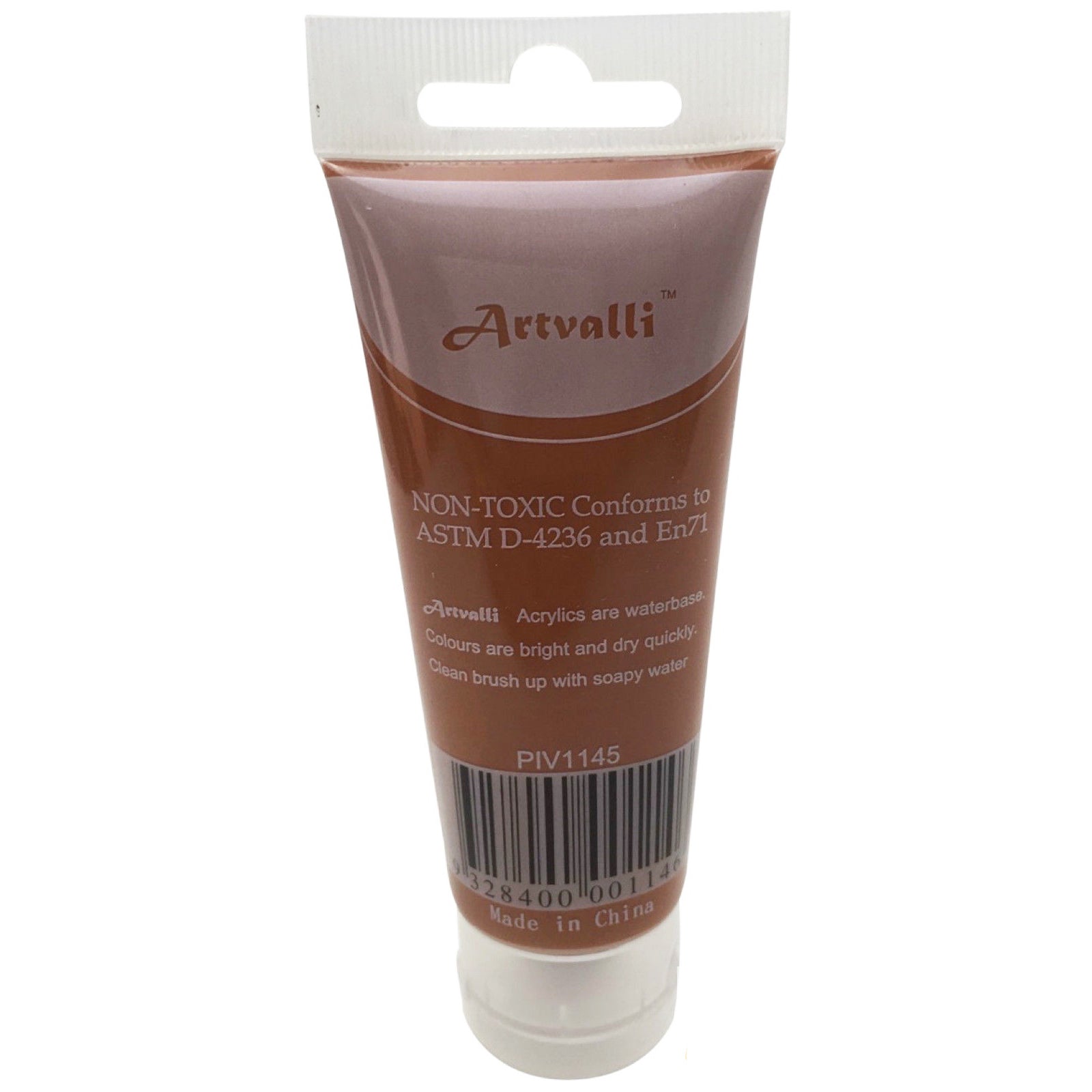 Arts & Crafts: ARTISTS ACRYLIC PAINT Craft 75ml Tube Non Toxic Paints Water Based - Burnt Sienna