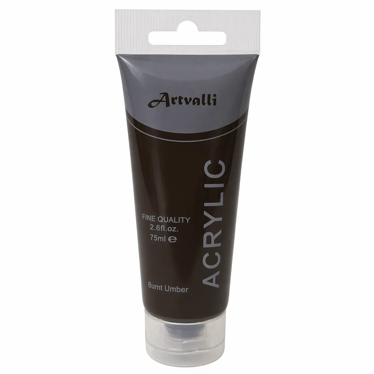 Acrylic Paint 75ml Tube Water Based Non Toxic Artist Craft - Burnt Umber