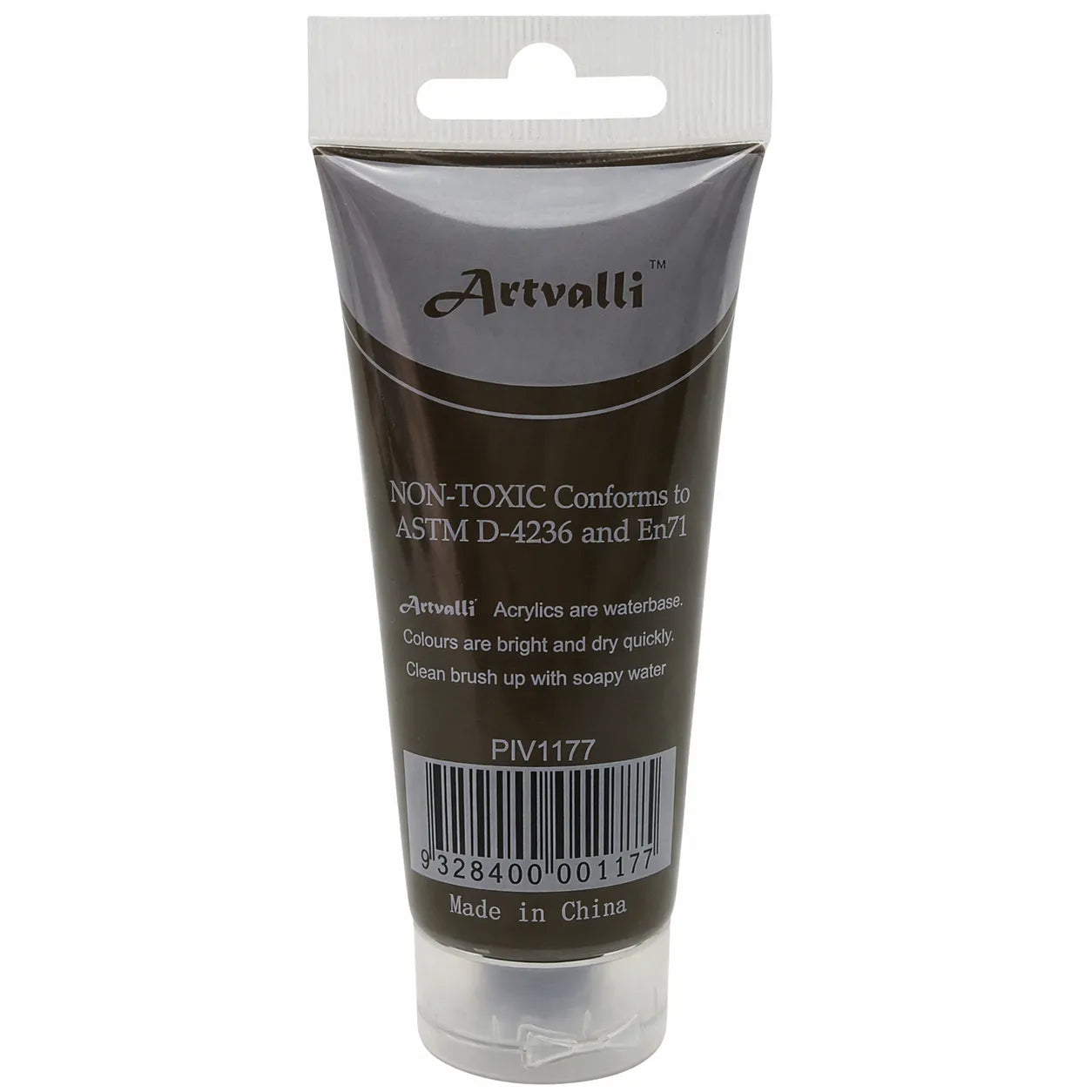 Acrylic Paint 75ml Tube Water Based Non Toxic Artist Craft - Burnt Umber