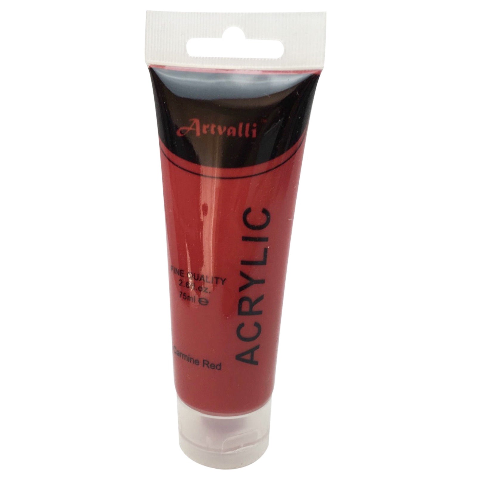 Acrylic Paint 75ml Tube Water Based Non Toxic Artist Craft - Carmine Red
